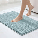 Chenille Bath Mat for Bathroom - Highly Absorbent and Slip-Resistant