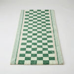 Non-Slip Runner Rug in Checkerboard Pattern - Soft to Walk On