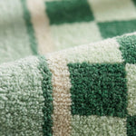 Non-Slip Runner Rug in Checkerboard Pattern - Soft to Walk On