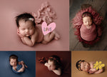Photography Blanket and Wrap Set for Newborn Babies
