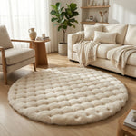 Cozy Home Decor with Soft Round Plush Area Carpet