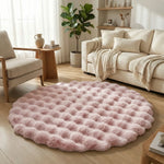 Cozy Home Decor with Soft Round Plush Area Carpet