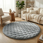 Cozy Home Decor with Soft Round Plush Area Carpet