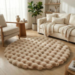 Cozy Home Decor with Soft Round Plush Area Carpet