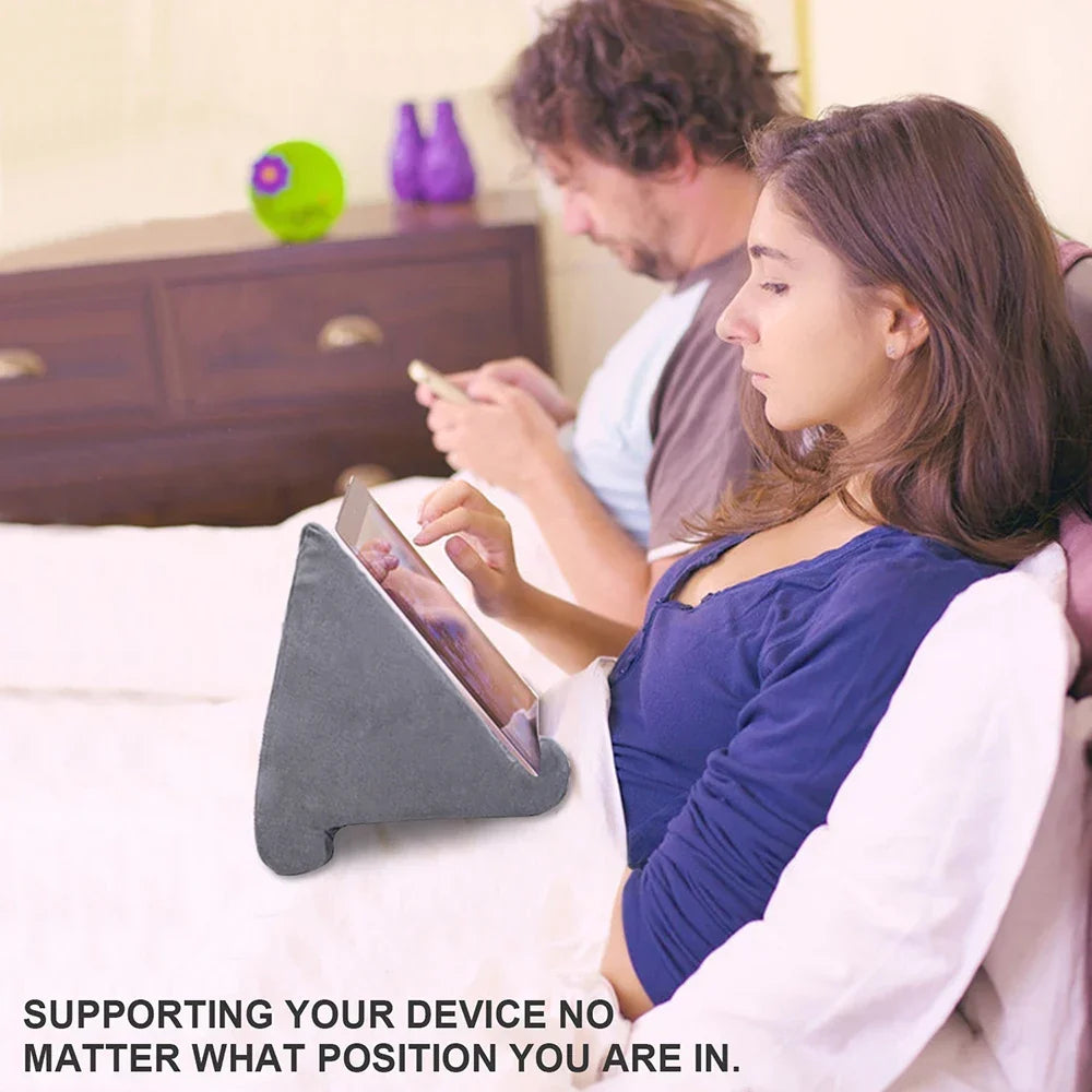 Ergonomic Tablet Pillow Holder for Easy Hands-Free Viewing