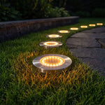 Solar-Powered Ground Lights for Outdoor Garden Pathways