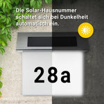 Stainless Steel Solar House Number with LED – Sustainably Illuminated