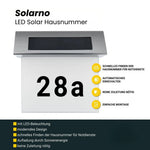 Stainless Steel Solar House Number with LED – Sustainably Illuminated