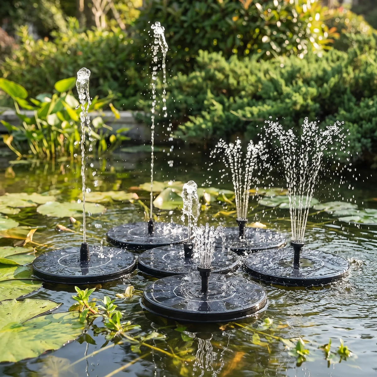Floating Water Fountain for Ponds and Bird Baths – Solar Powered