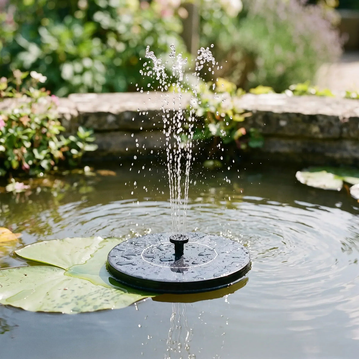Floating Water Fountain for Ponds and Bird Baths – Solar Powered