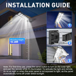 Hochleistungs-250W-LED-Solarstraßenlampe mit Bewegungsmelder