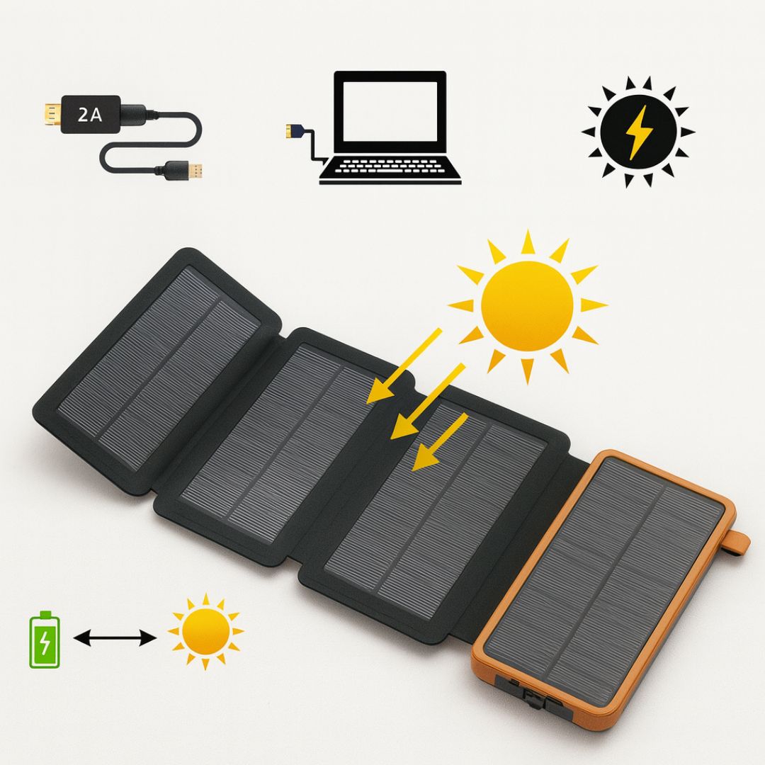 Tragbare Solar Powerbank: Energie für unterwegs