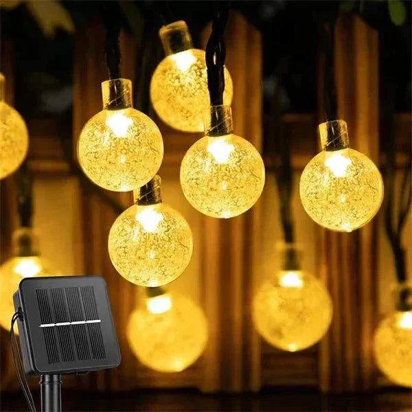 Solar LED String Lights - Weatherproof & Energy-Efficient for Your Garden