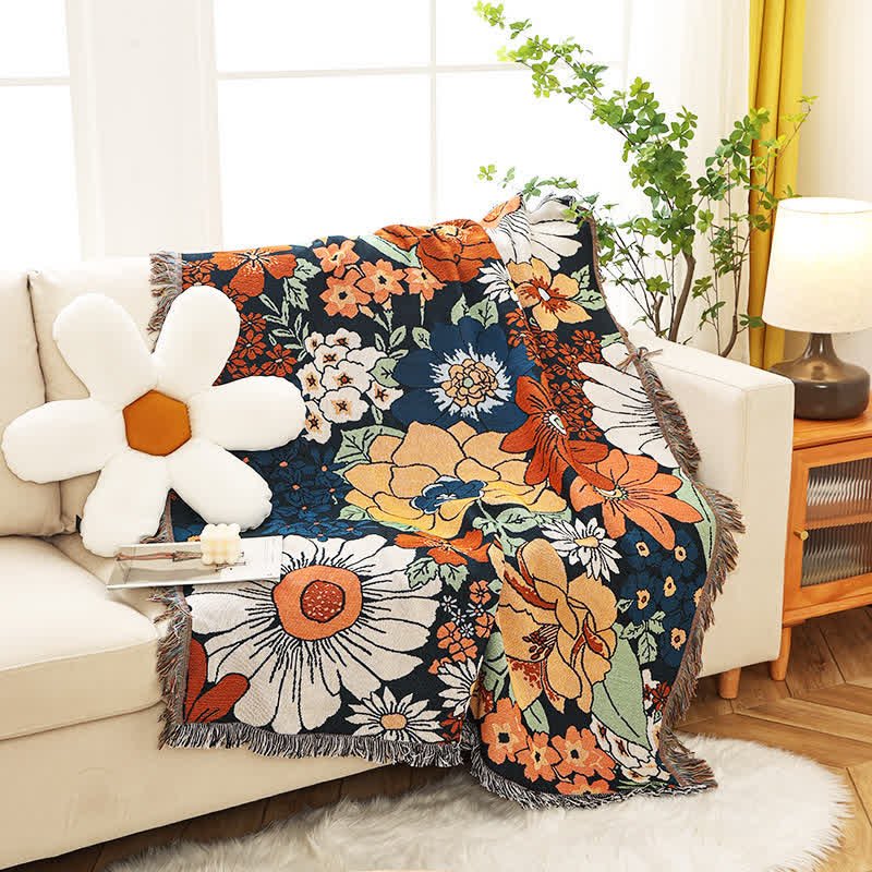 Flower Bouquet - Stylish Cotton Blanket for Every Home