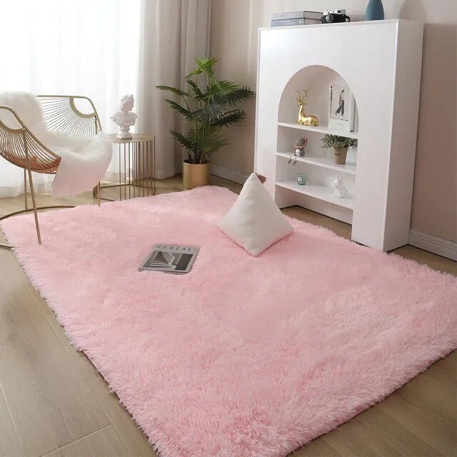 Weicher Hochflor-Teppich – 5 Farben, 8 Größen, Rutschfeste Unterlage