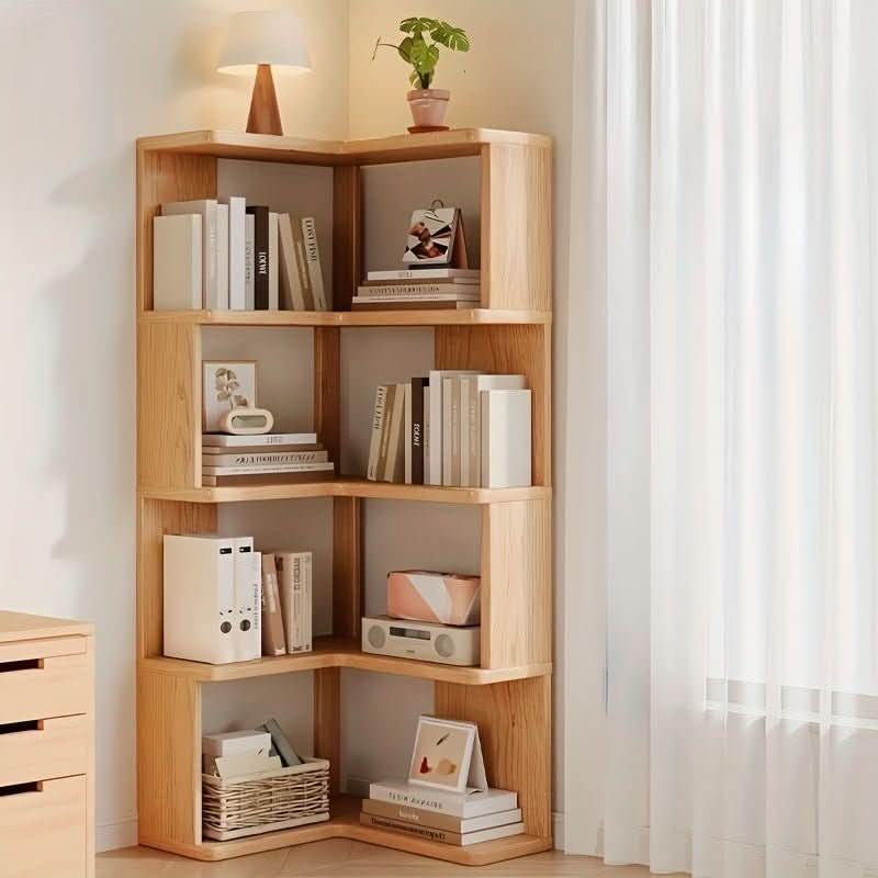 Corner Cabinet in Solid Pine Wood for Efficient Space Storage