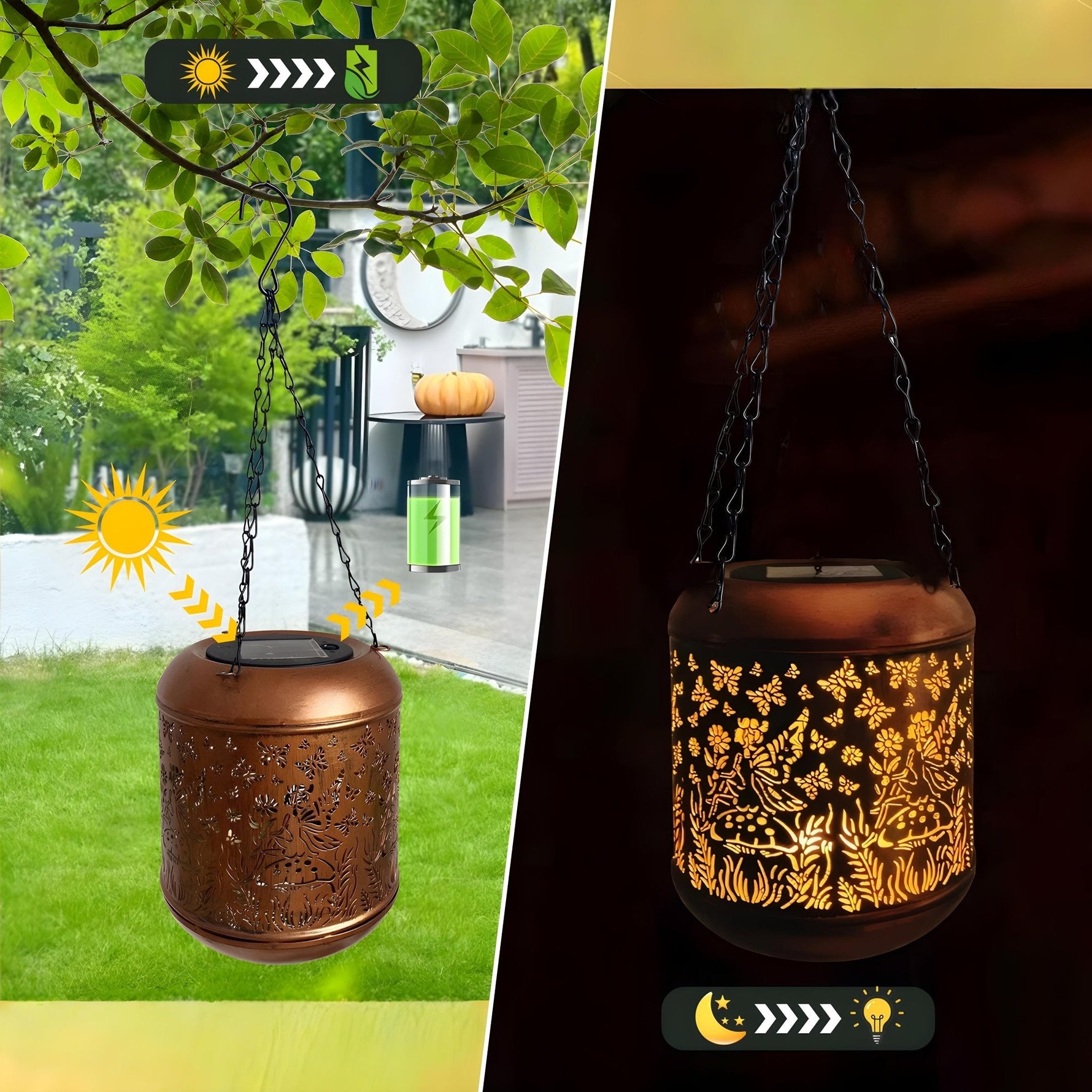Stylish Solar Garden Light with IP65 Protection for All Weather Conditions