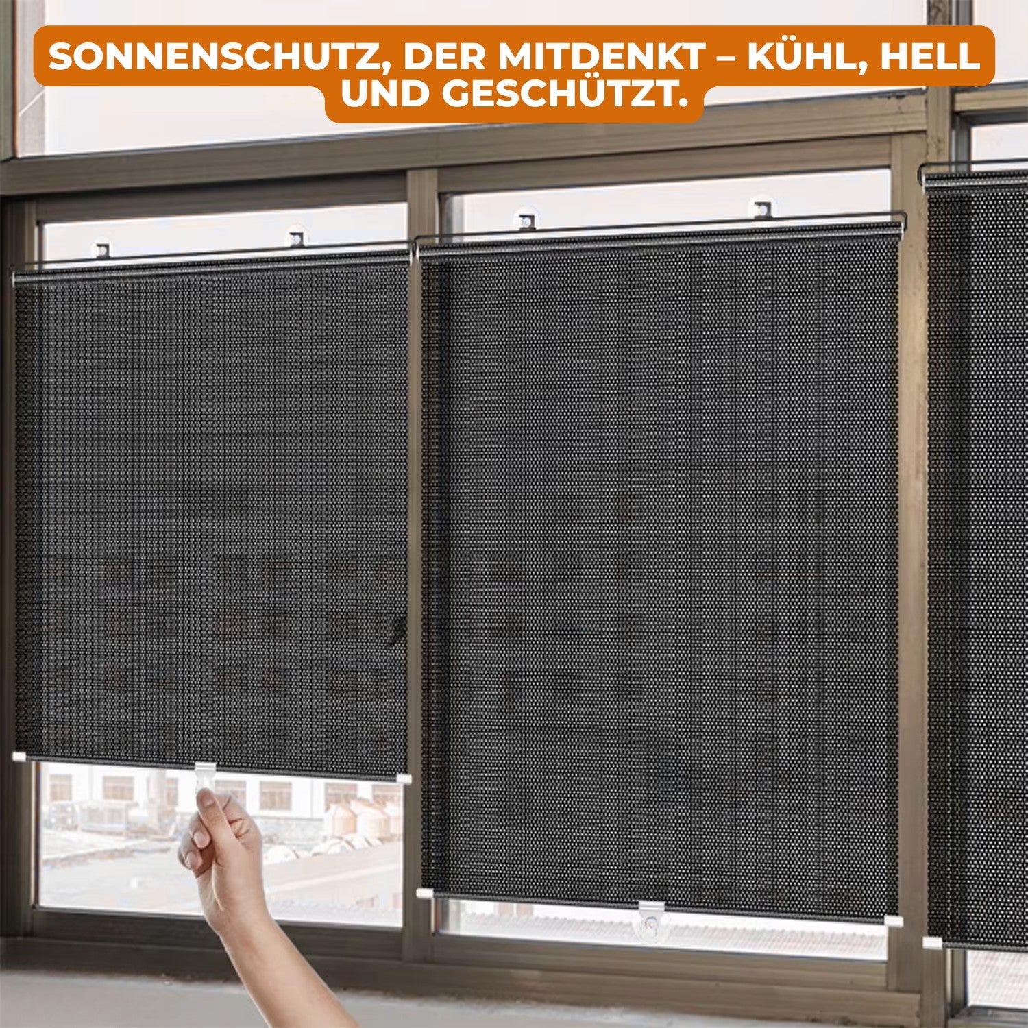 Effizienter Sonnenschutz und Sichtschutz ohne Bohren