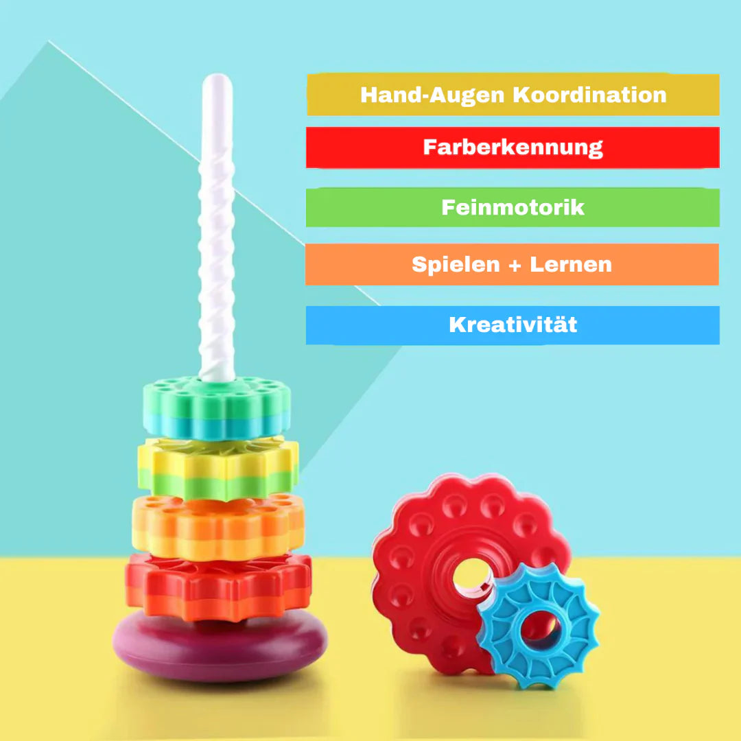 Spielturm für Kinder mit Regenbogen-Design