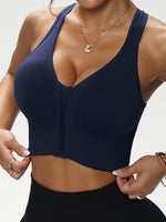 Bequemer Sport-BH mit Reißverschluss für Frauen | Push Up