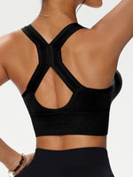 Bequemer Sport-BH mit Reißverschluss für Frauen | Push Up