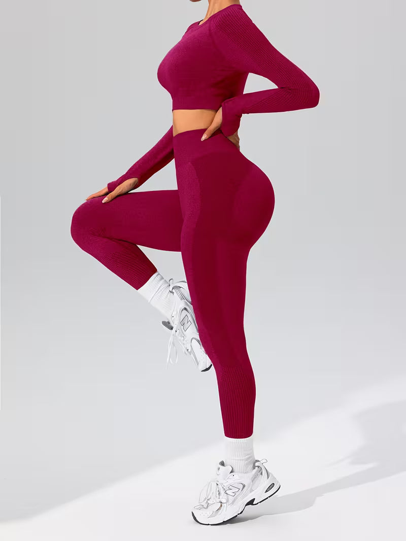 FlexFit Damen Sport Leggings und Top – Stylisch und Bequem