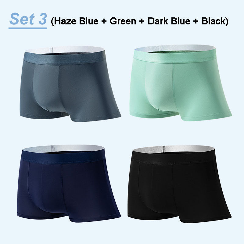 4er Set Herren Boxershorts aus ultraleichtem, atmungsaktivem Material