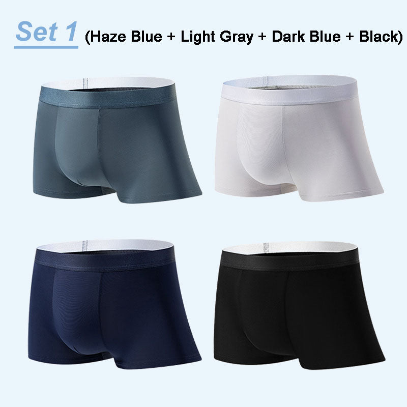 4er Set Herren Boxershorts aus ultraleichtem, atmungsaktivem Material