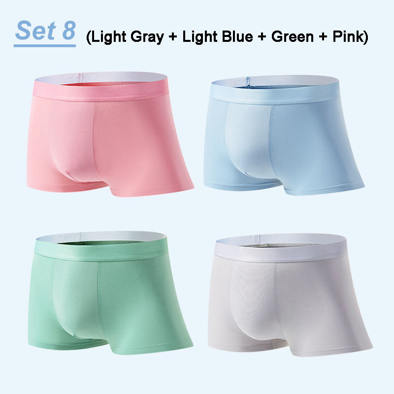 4er Set Herren Boxershorts aus ultraleichtem, atmungsaktivem Material