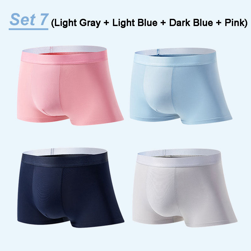 4er Set Herren Boxershorts aus ultraleichtem, atmungsaktivem Material