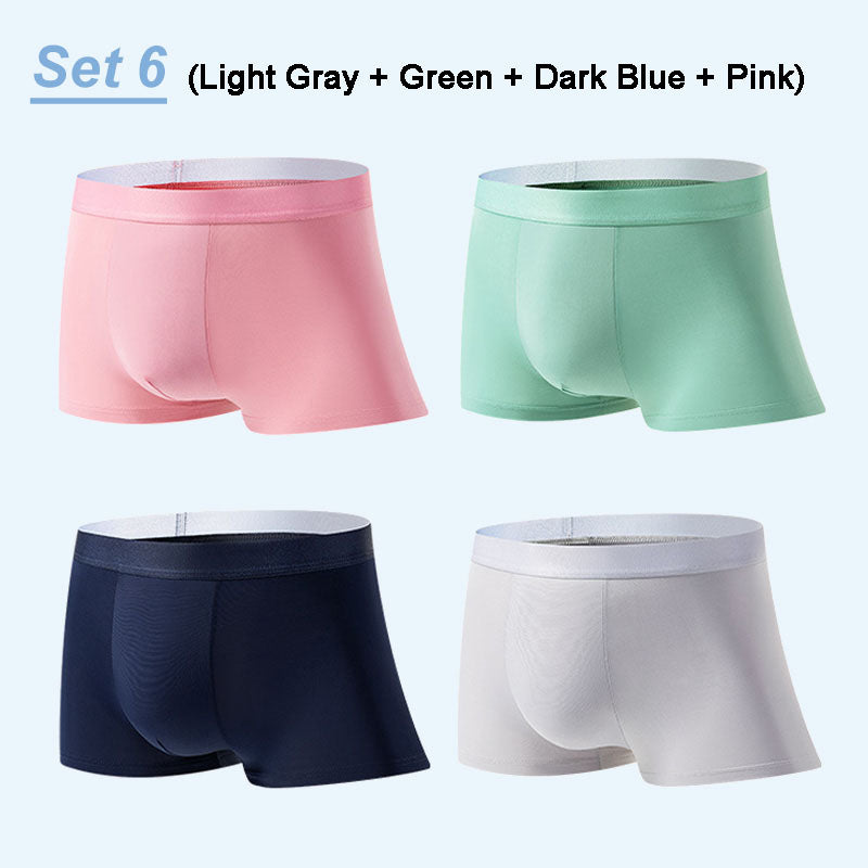 4er Set Herren Boxershorts aus ultraleichtem, atmungsaktivem Material