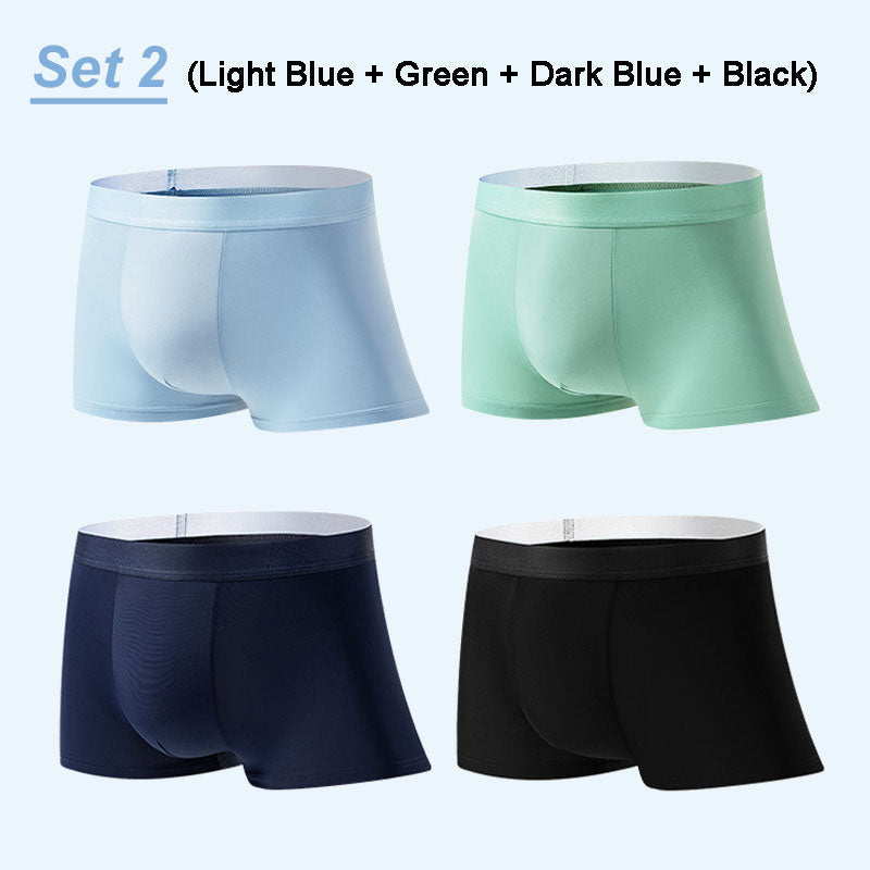 4er Set Herren Boxershorts aus ultraleichtem, atmungsaktivem Material