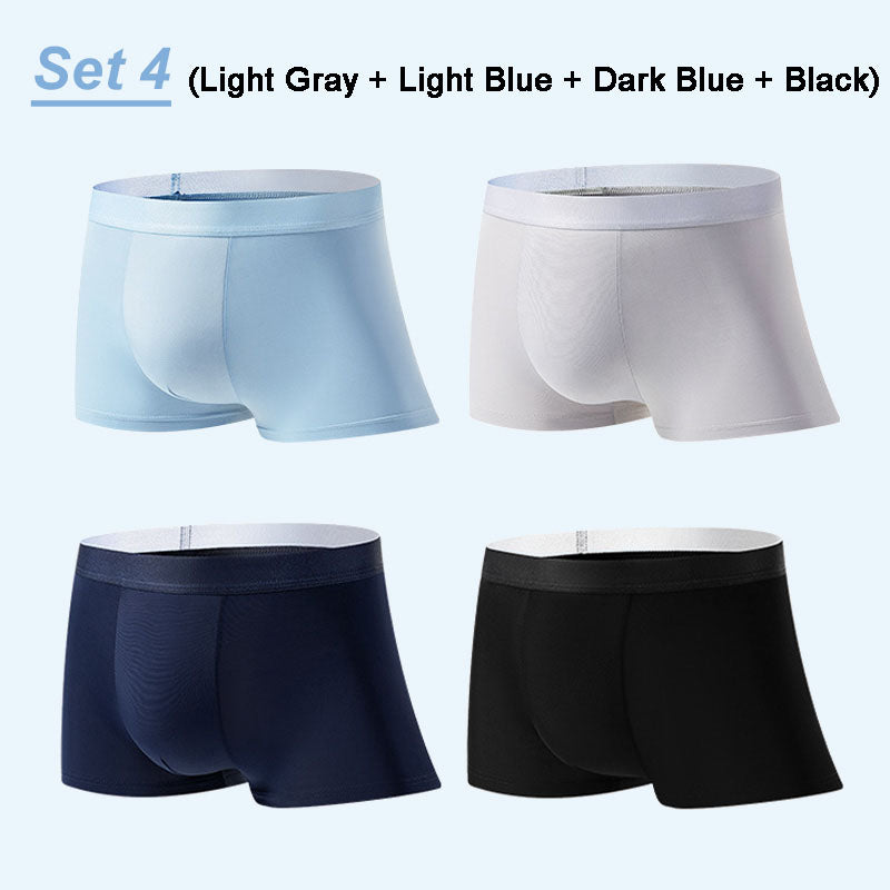 4er Set Herren Boxershorts aus ultraleichtem, atmungsaktivem Material