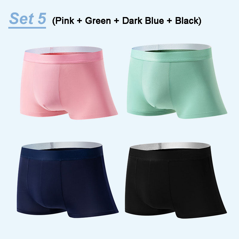 4er Set Herren Boxershorts aus ultraleichtem, atmungsaktivem Material