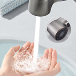 Elegante Einhand-Waschtischarmatur mit Ausziehbarem Sprühkopf