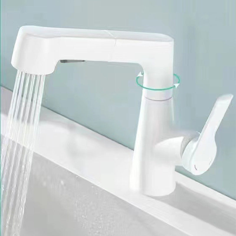 Elegante Einhand-Waschtischarmatur mit Ausziehbarem Sprühkopf