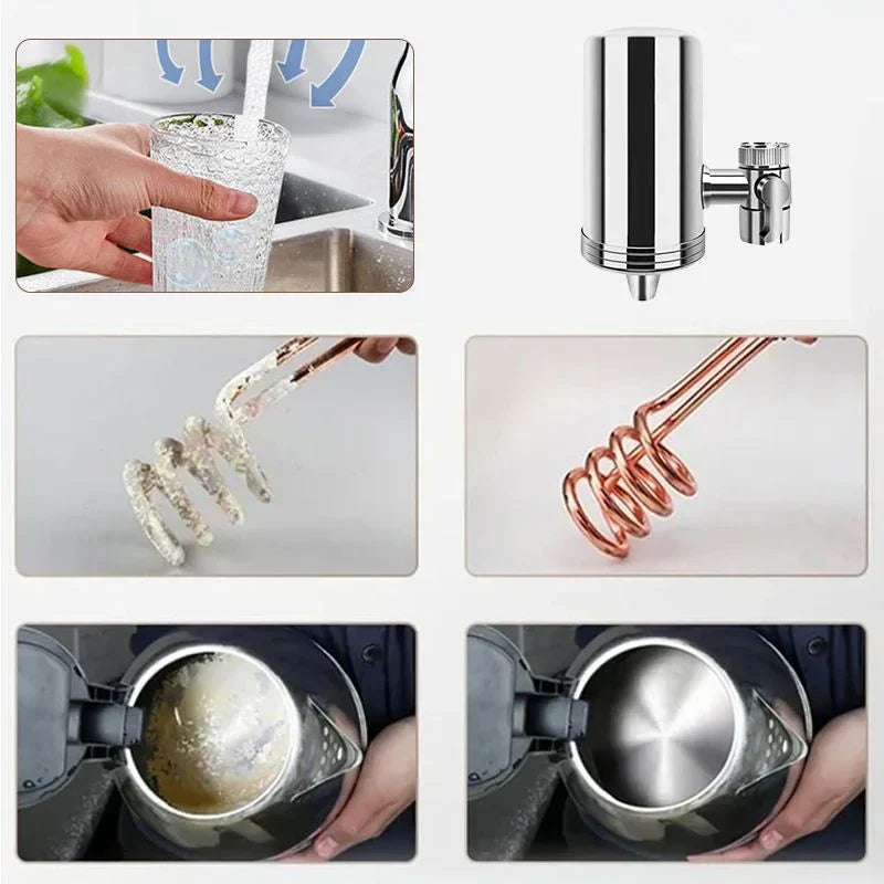 Elegant Stainless Steel Water Filter – Effortless and Stylish