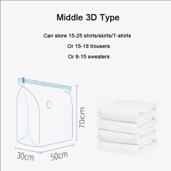 Space-saver - The self-compressing storage bag