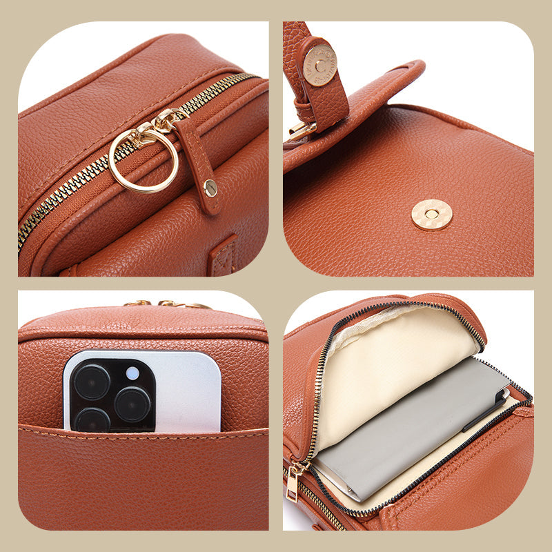 Stylische Mini Umhängetasche mit RFID-Schutz