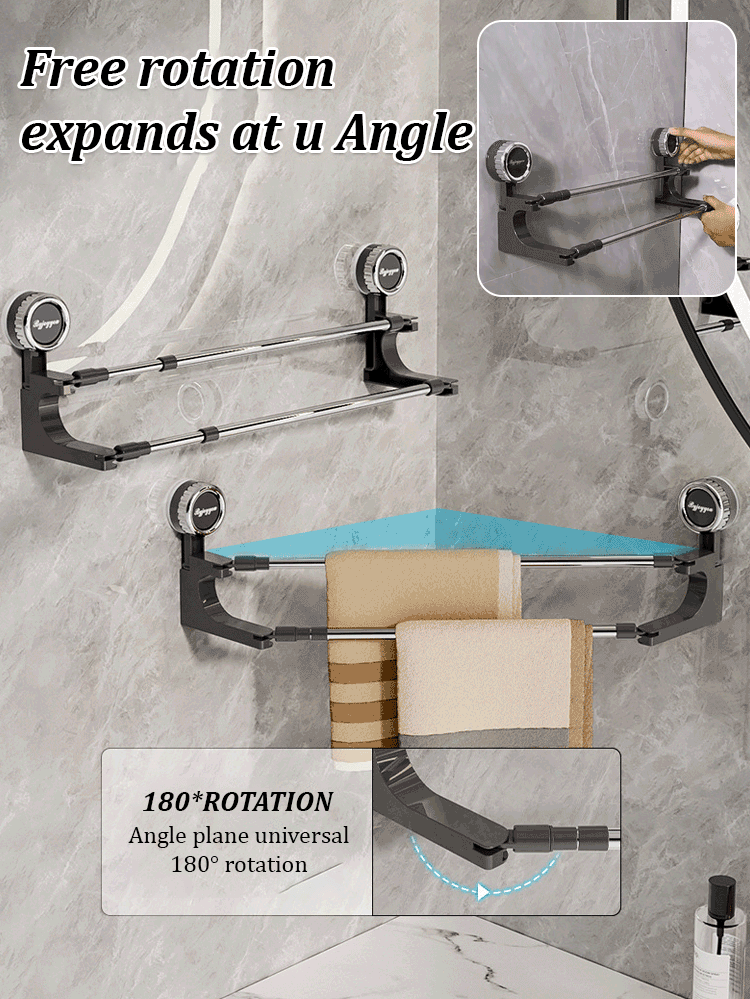 Elegant Suction Cup Towel Holder for Your Bathroom