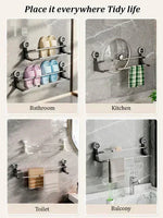 Elegant Suction Cup Towel Holder for Your Bathroom