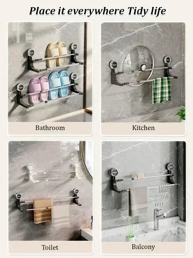 Elegant Suction Cup Towel Holder for Your Bathroom