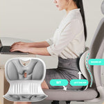 Luxury Viscoelastic Foam Lumbar Pillow – Ergonomic and Stylish