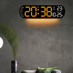 LuminaStyle | Multifunktionale LED Wanduhr mit Digitalanzeige