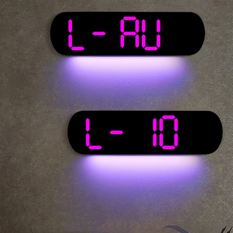 LuminaStyle | Multifunktionale LED Wanduhr mit Digitalanzeige