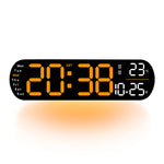 LuminaStyle | Multifunktionale LED Wanduhr mit Digitalanzeige