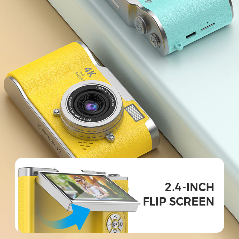 VividSnap | Digitale Kamera mit 4K HD Klappbildschirm