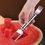 Praktisches 2-in-1 Melonenschneider und Serviergabel aus Edelstahl