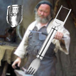 Praktisches 2-in-1 Melonenschneider und Serviergabel aus Edelstahl