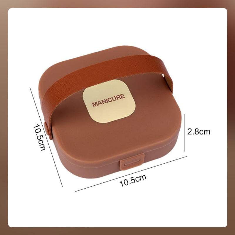 Elegantes 7-teiliges Maniküre-Set mit Nagelknipser